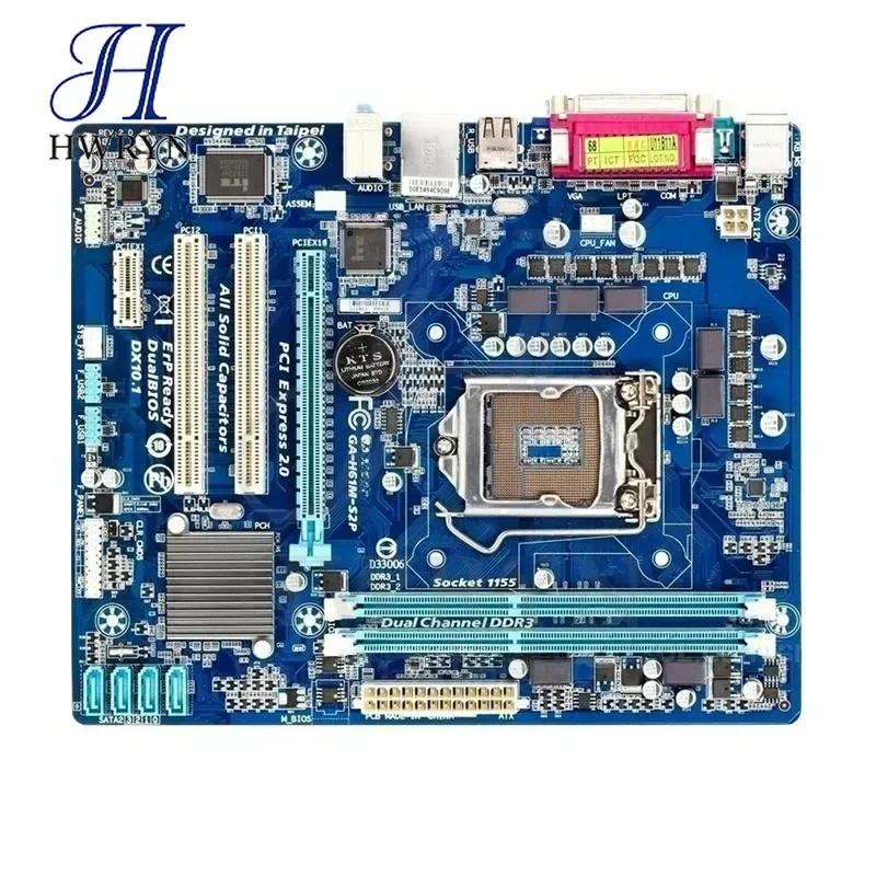 Фото Материнская плата для Gigabyte H61M-DS2 H61M-S1 H61M-D1, сокет LGA 1155, память DDR3, поддержка интегрированной графики №5