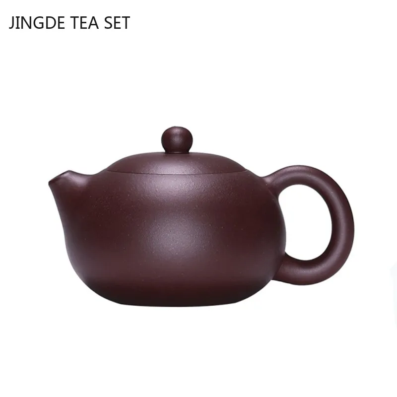 

Chinese Yixing Tea Pot Boutique Purple Clay Xishi Teapot Raw Ore Beauty Kettle Handmade Teaware Tea Ceremony Supplies 270ml