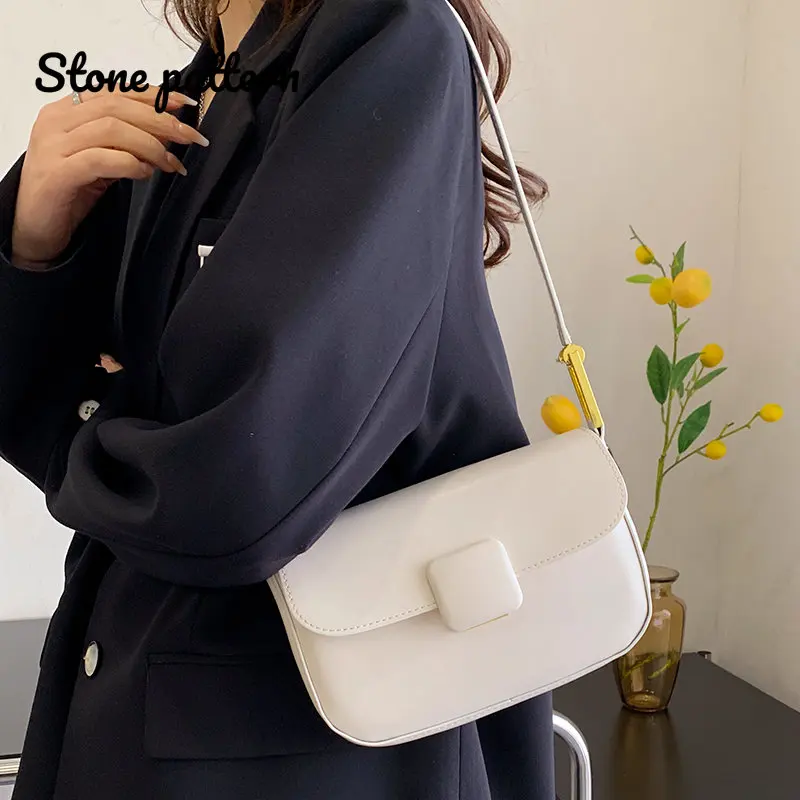 

Designer Pu Leather Women Shoulder Bag High Quality Ladies Small Handbags Saddle Bag Fashion Female Messenger Crossbody Bag New