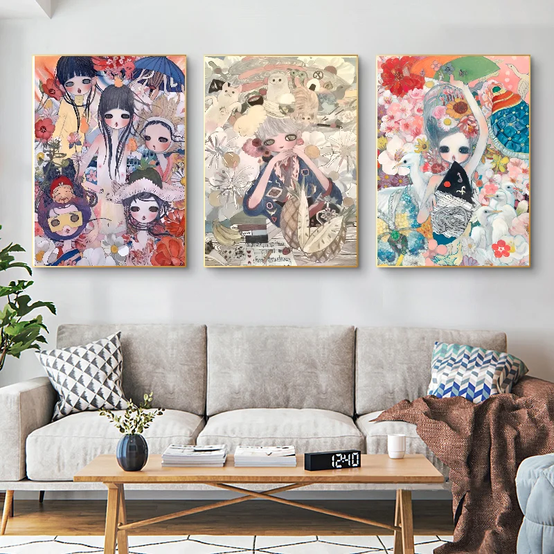 Aya Takano Art Poster Wall Home Decor Room Digital Painting Living Restaurant Kitchen