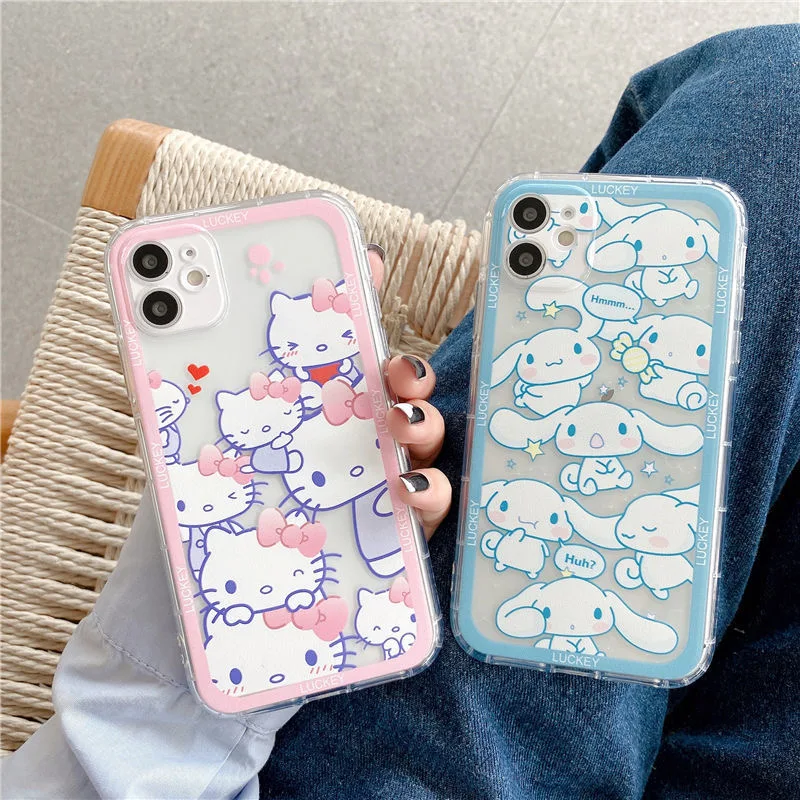 

Hello Kitty Cinnamoroll angel eyes Phone Cases For iPhone 13 12 11 Pro Max XR XS MAX X Back Cover