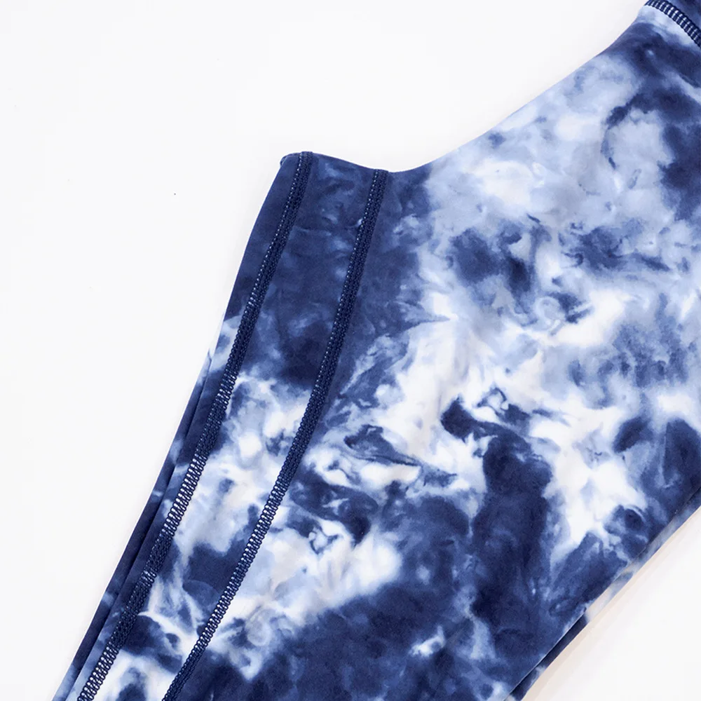 NWT Tie Dye Yoga Leggings Align Women's Quick Dried Sports Pants Tight, High Waist, Naked 9-point Jogging Training Fitness