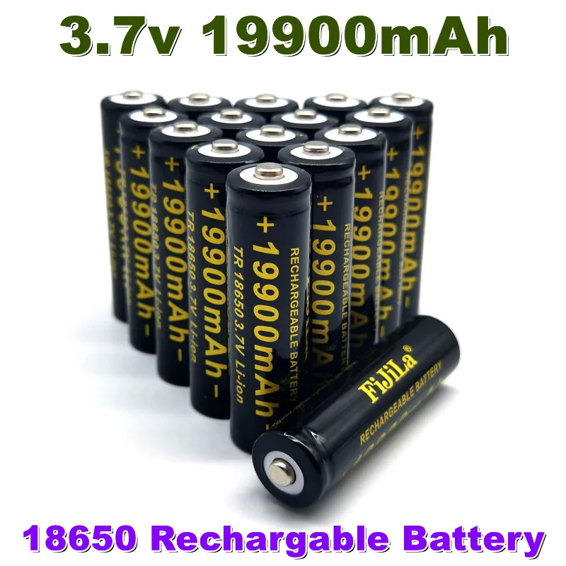 

Batteries Lithium-ion Haute Capacité 100% V TR18650 3.7 MAh, 1-20 Pièces, Pour Lampe De Poche, Vente En Gros, Nouvelle Collectio