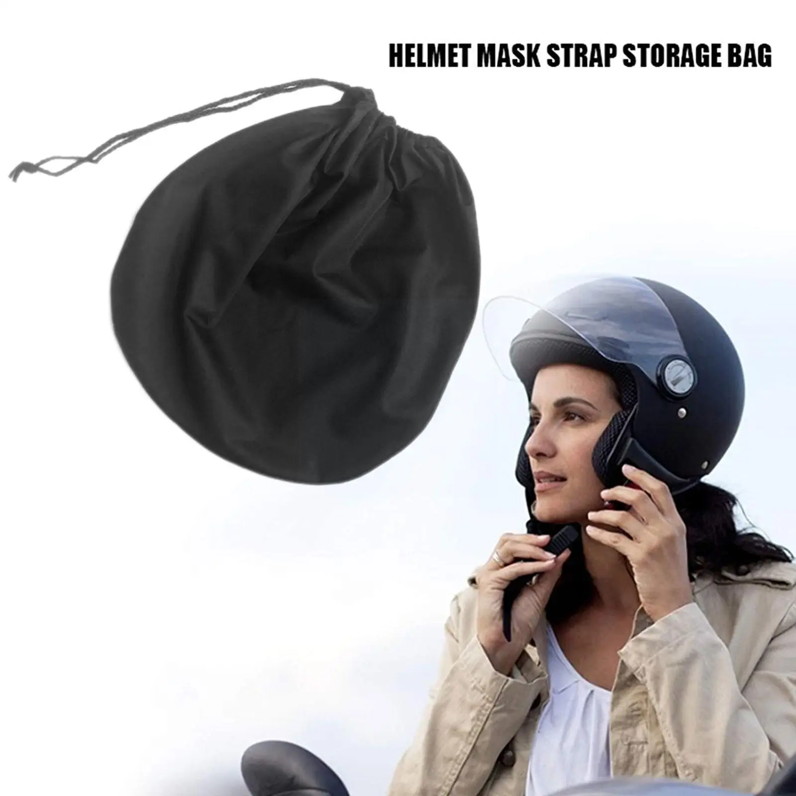 

Helmet Bag Rainproof Backpack Drawstring Pocket Full Half Helmet Storage Bag For Motorcycle Cycling Helmet Lid Prot C3k9