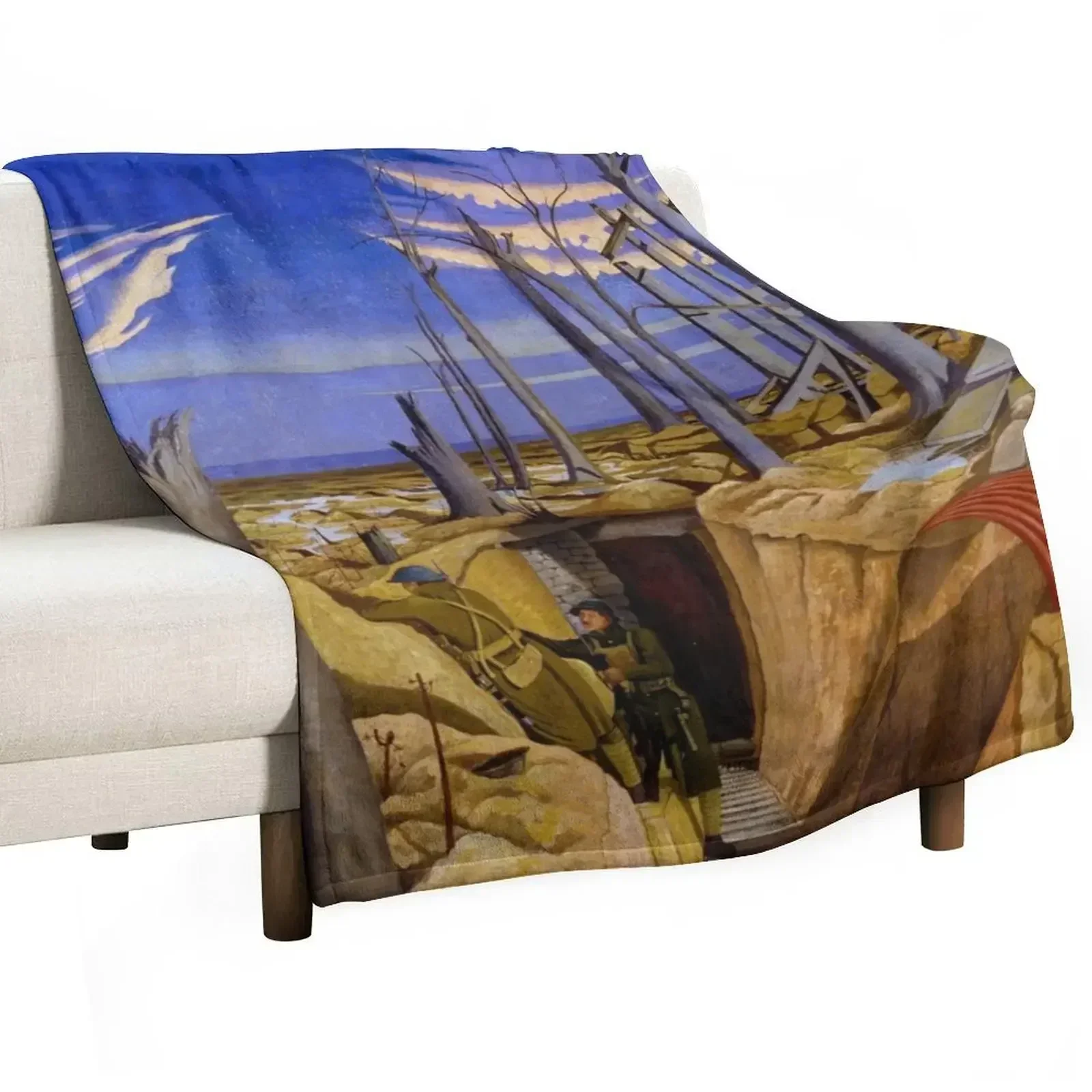 Oppy Wood от Джона Нэш (1917) Пледы Роскошные тяжелые одеяла в стиле манга