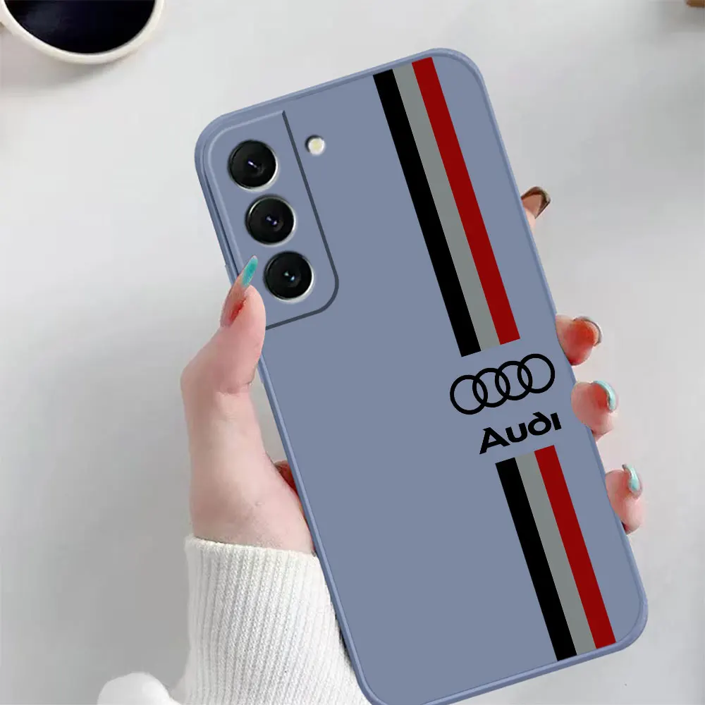 Case For Samsung Galaxy S23 S22 S21 S20 FE S11 S11E S10 S10E S30 Ultra Plus 4G 5G Case Funda Cqoue Shell A-Audi Luxury Brand Car