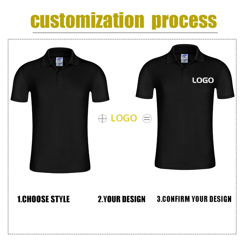 NO LOGO Price Cotton Short Sleeve Polo Shirts Custom Logo Lapel Top Advertising Cultural Shirt Team Personal Brand Design |
