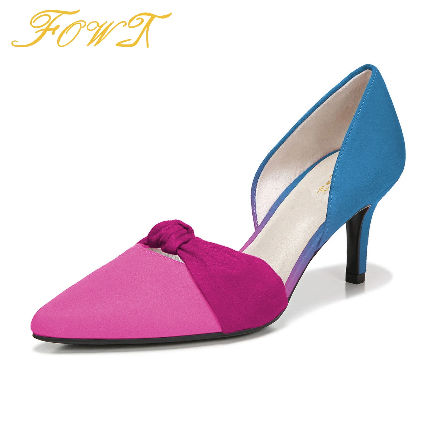 

Туфли-лодочки женские на высоком тонком каблуке, с острым носком