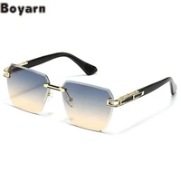 boyarn eyewear oculos new modern retro square flat top sunglasses ins wind street photography trend beach sunglasses