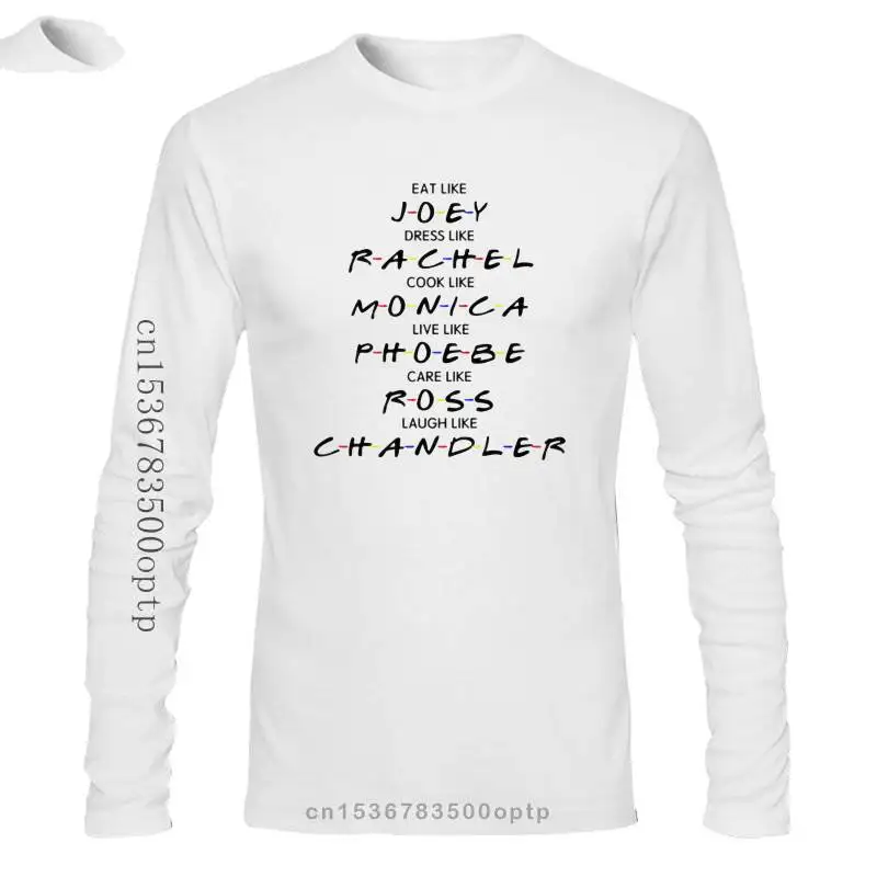 

Мужская одежда, новинка, футболка азиатского размера с принтом для мужчин и женщин, с принтом друзей, ТВ, с круглым вырезом, рукава, как Джоуи,...