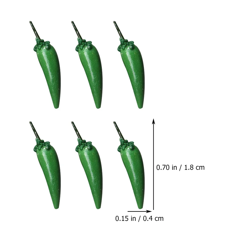 Мини-оegetable Model Jalapenos декор для растений комплект крошечного дома тыква красная