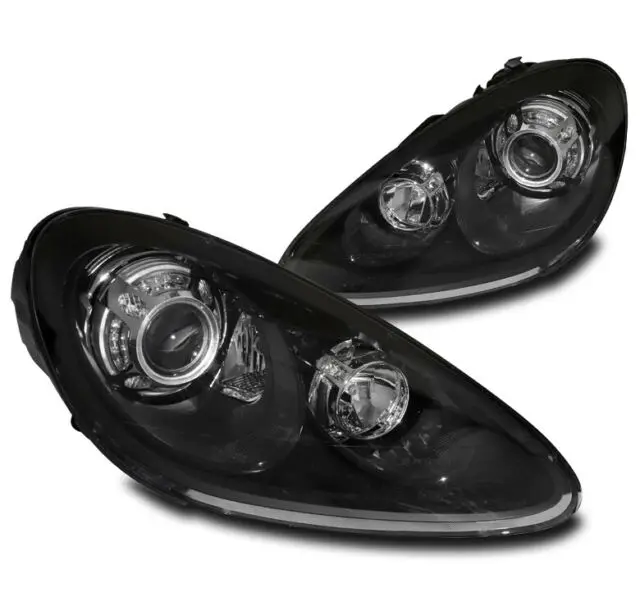 

Teambill Car headlights for Cayenne GTS 958 Xenon Black Headlight head lamp 2012 2013 2014
