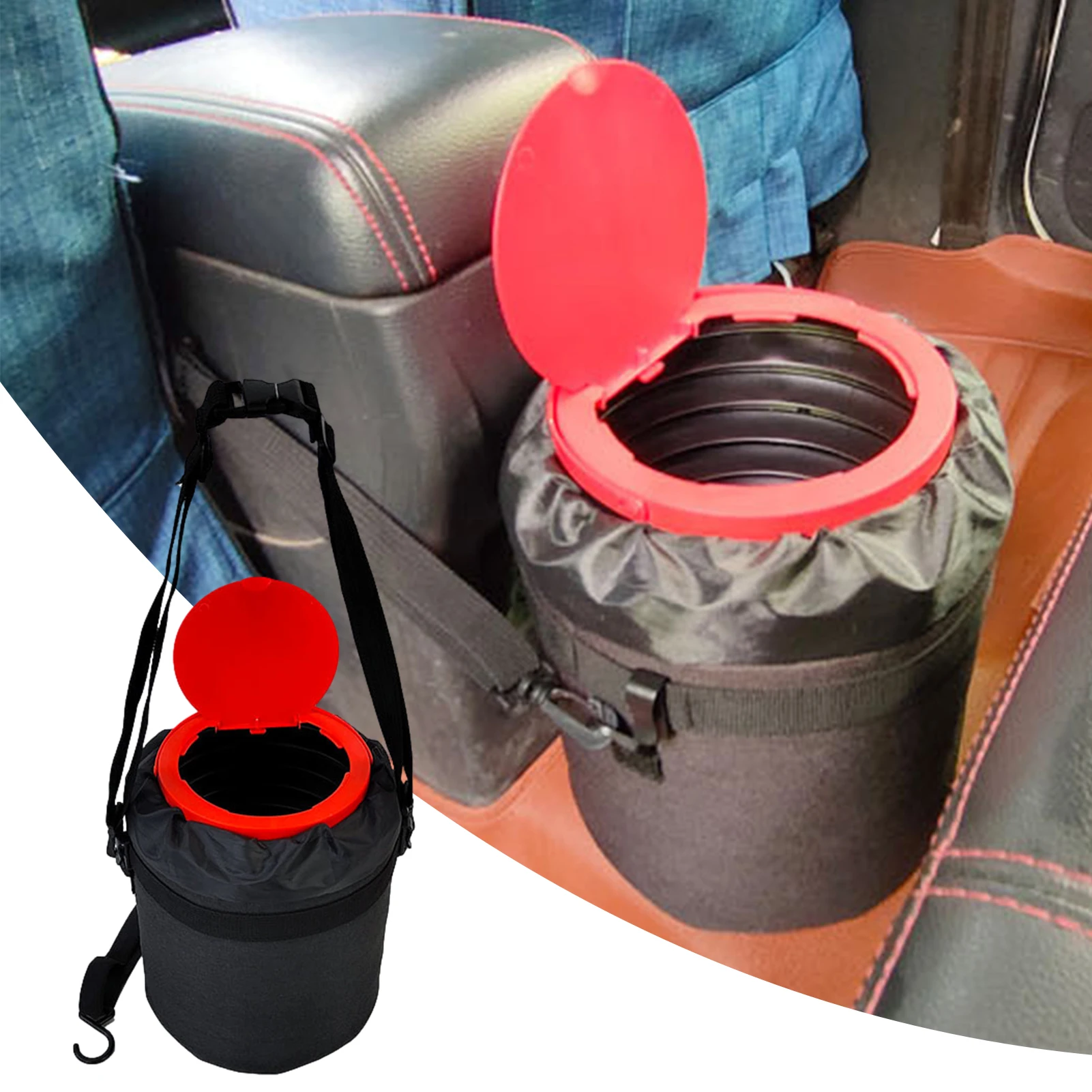 

Автомобильный мусорный бак с крышкой, автомобильный мусорный бак с крышкой, мусорный бак, автомобильный мусорный бак, органайзер, контейнер...