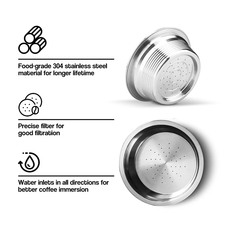 Reusable Coffee Capsule Disposable Foils Seal Stainless Steel For Lavazza A Modo Mio Filter Pod Aluminum Foil