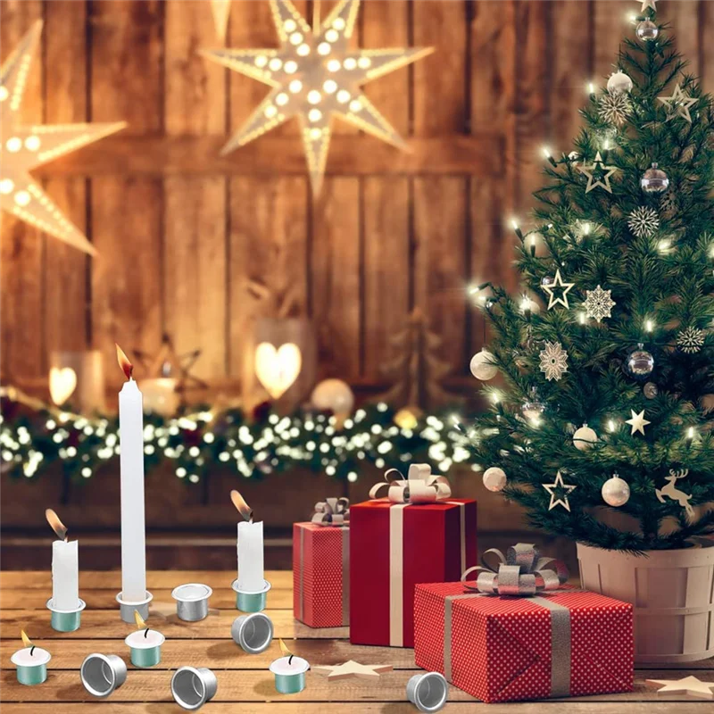 20 шт. металлические маленькие подсвечники чайные лампы серебряные Настольные