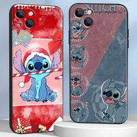 disney stitch miqi phone cases for iphone 11 12 pro max 6s 7 8 plus xs max 12 13 mini x xr se 2020 soft tpu carcasa back cover
