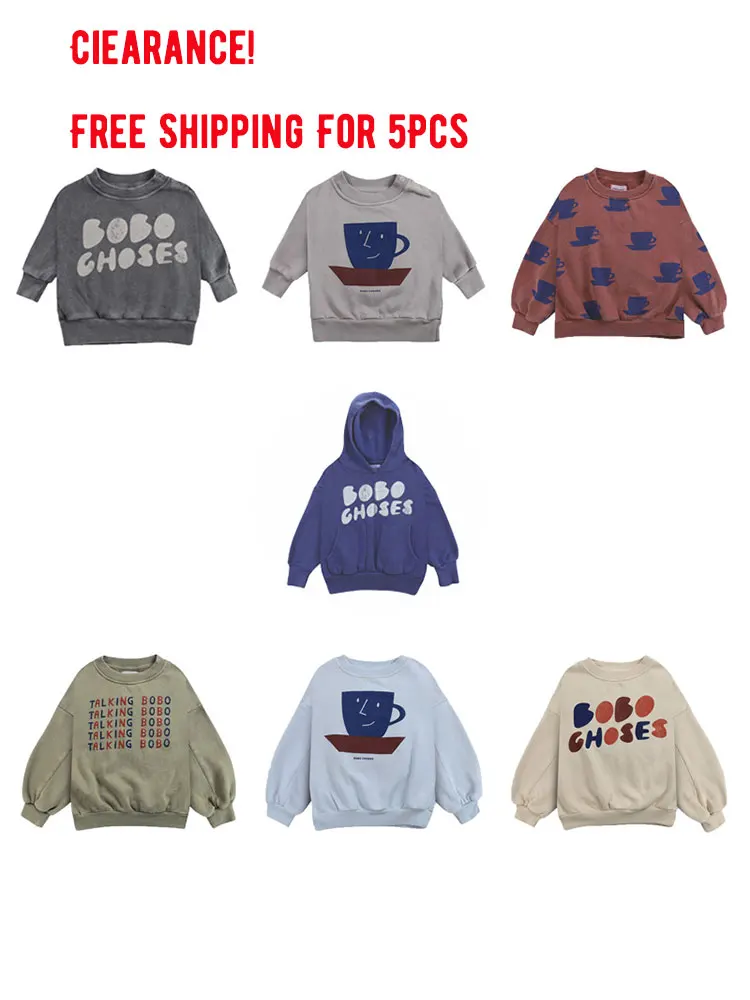 

Clearance Kids Sweaters Hoodies Fall FashionWinter Autumn Girls Boys Clothes Cute Print Sweatshirts Baby Toddler Cotton Tops