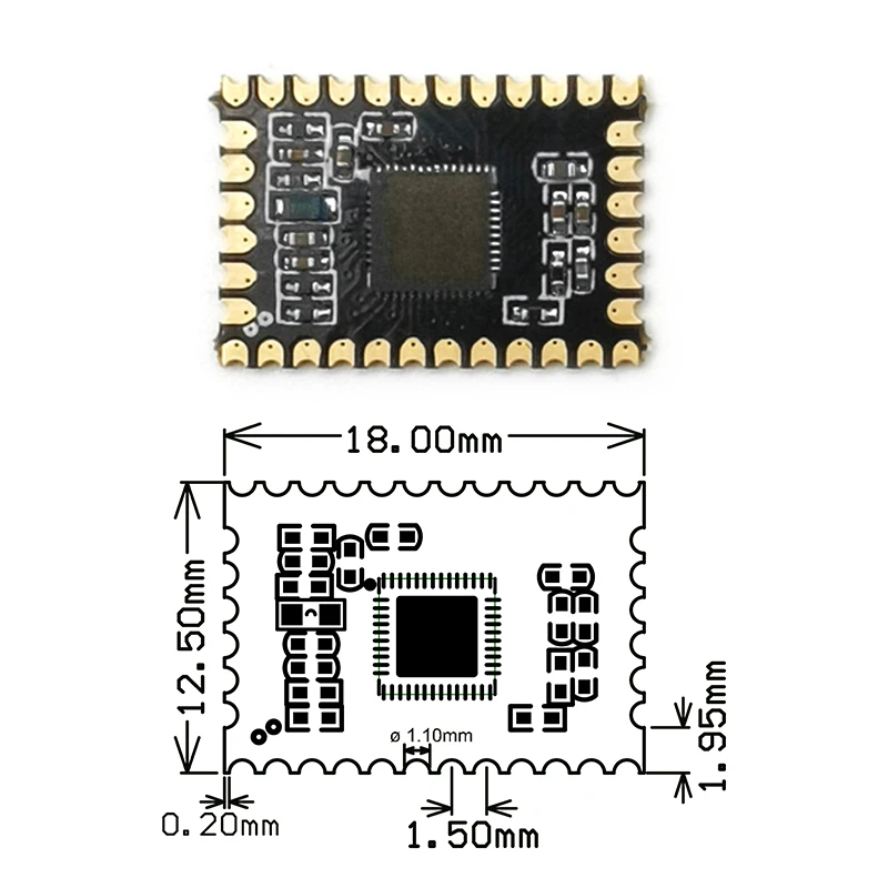 Считыватель штрих-кодов GM802 последовательный 3 В постоянного тока USB UART 1D/2D
