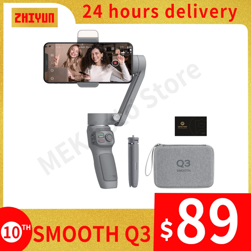 

ZHIYUN SMOOTH Q3/Q4 Gimbal Smartphone 3-Axis Phone Gimbals Stabilizer for iPhone 13 pro max/Xiaomi/Huawei VS DJI OM 5