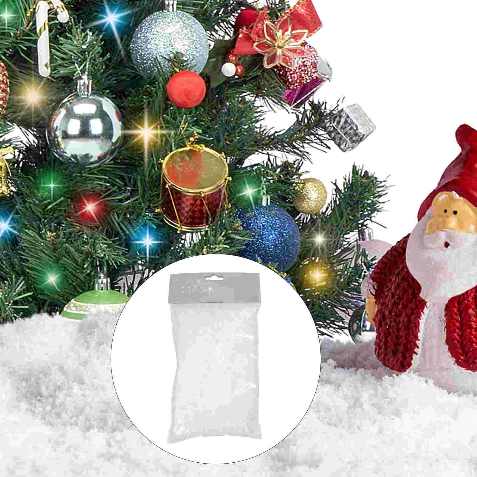 2 пакета искусственный снег порошок декор украшение декоративная акриловая