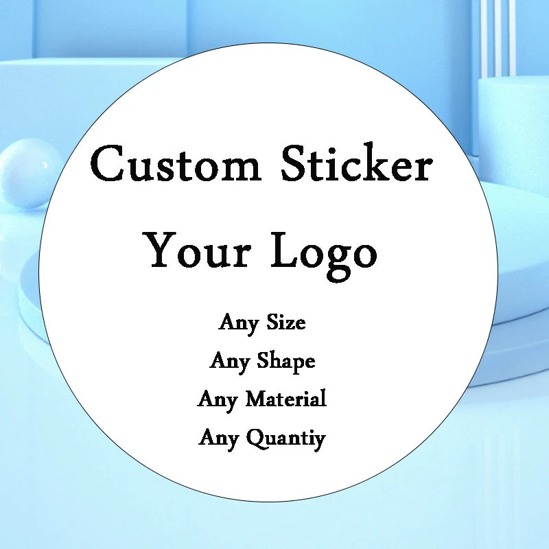 Custom Personalized Sticker Logo Die Kiss Cut Adhesive Vinyl Paper Label Waterproof Glossy Matte DIY Car Wall Planner Seal Card