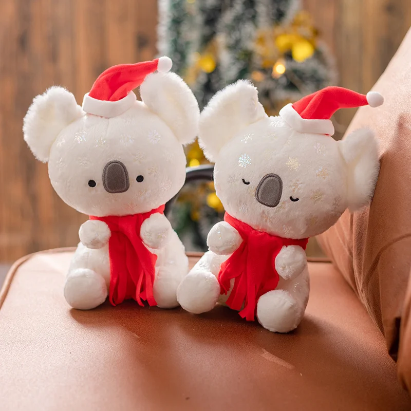Рождественская коала плюшевые игрушки мультяшные животные мягкие куклы милые