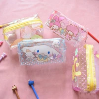 sanrio pencil case transparent large capacity pencil stationery box primary and secondary school students cartoon storage bag
