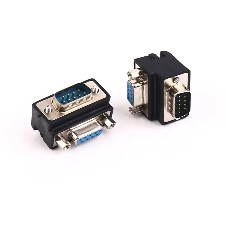 2 шт. 90 Градусов конверсионный штекер на гнездо Разъемы RS232 DB9 9-контактный