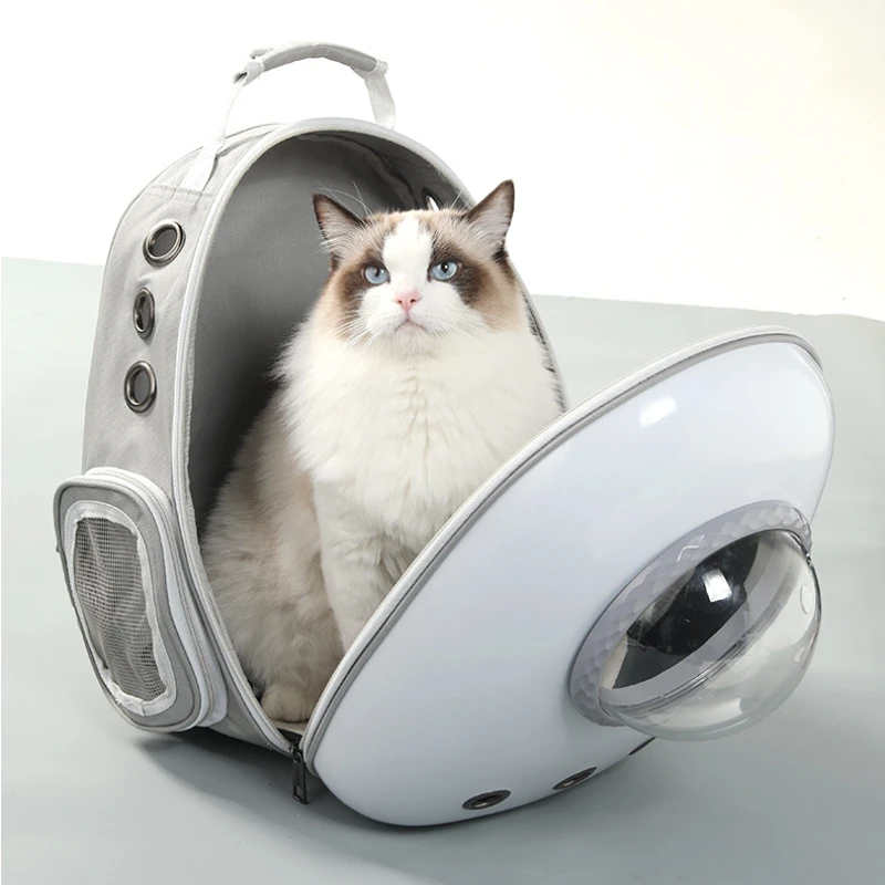 

Pets Go Out Portable Transparent Portable Bag Cat Breathable Space Capsule Shoulder Large Capacity Side Open Backpack