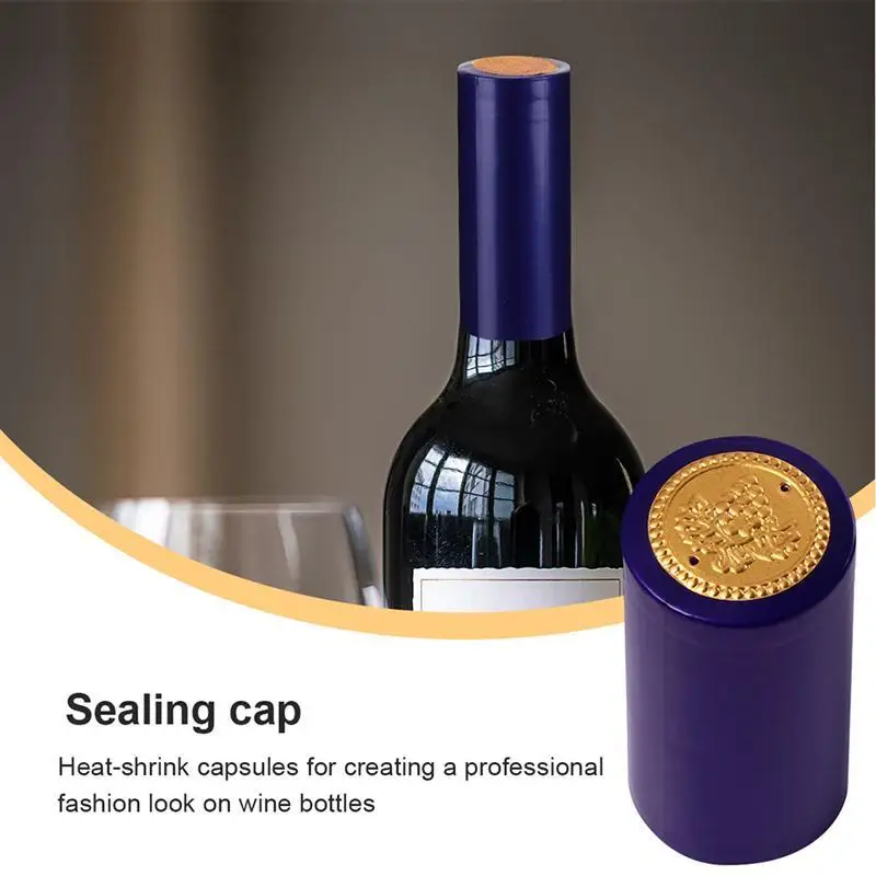 50 шт. термоусадочные колпачки для бутылок вина пластиковые пленки