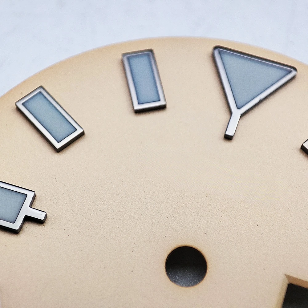 S 28.5mm Watch Dial Frosted Black Noctilucent Dial Fit Japan NH35 NH36 4R 7S Automatic Movement Men Watch Accessories