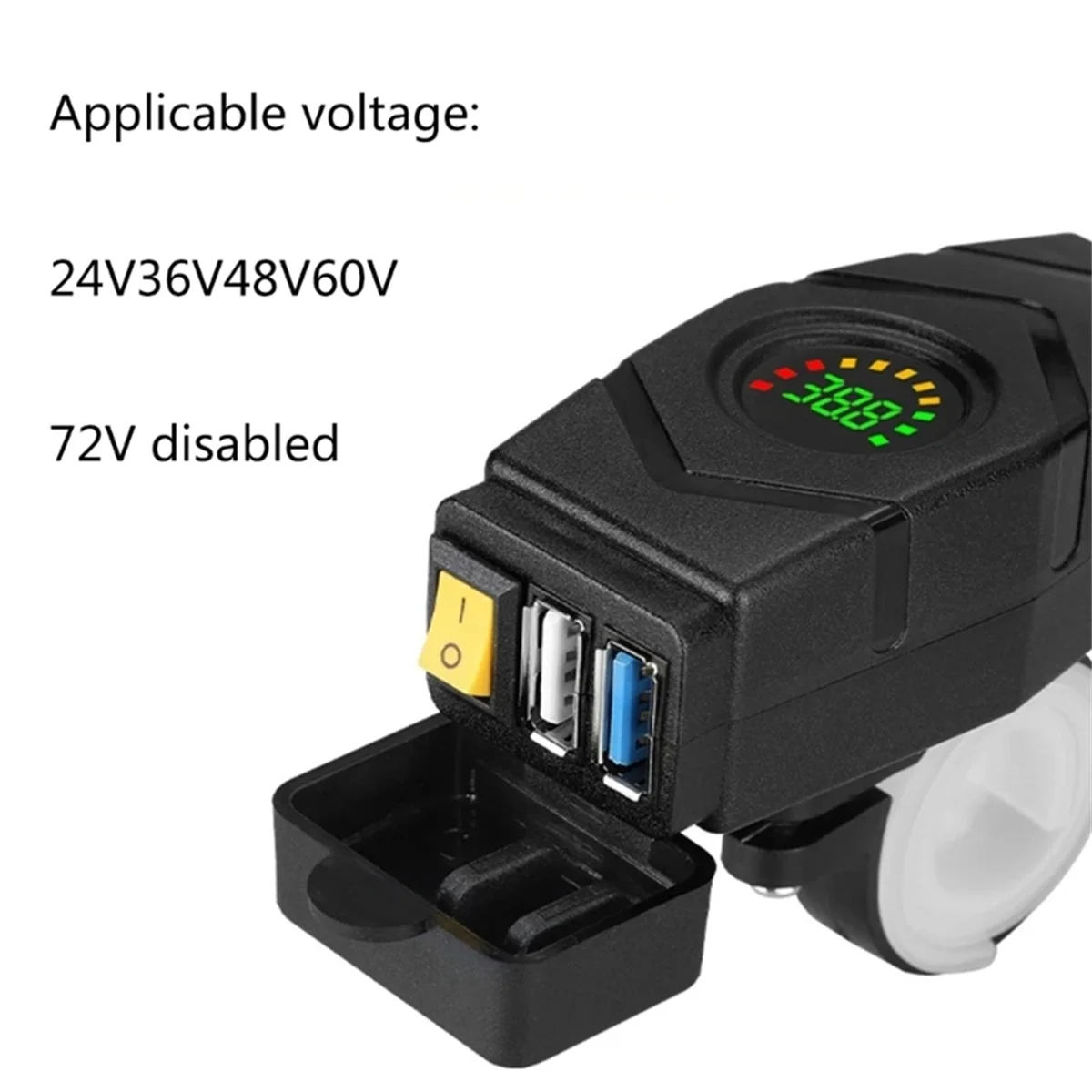 C1FB 20-80 В USB-зарядное устройство для руля электронного велосипеда 24 36 48 60 QC3.0