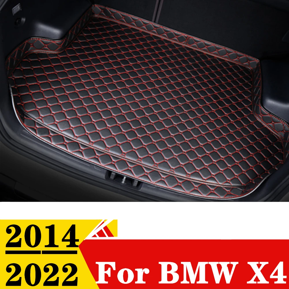 

Коврик для багажника автомобиля для BMW X4 2014, 2015, 2016-2022, высокая боковая Водонепроницаемая Задняя накладка для груза, коврик, автомобильные аксессуары, подкладка для багажника