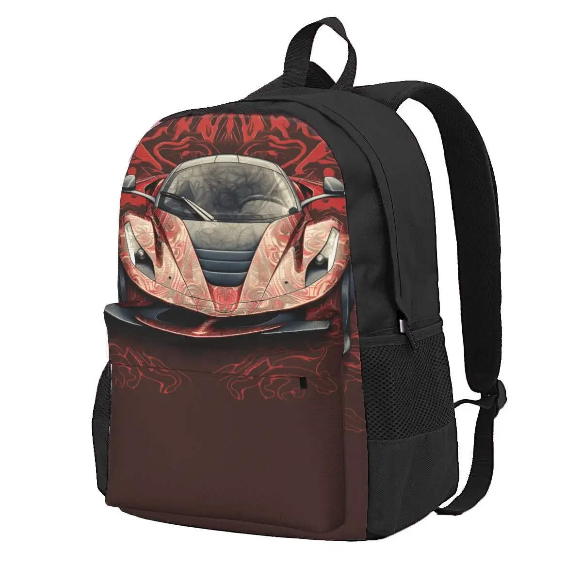 

Страстный спортивный рюкзак для автомобиля с граффити на стене, различные стили, студенческие походные рюкзаки из полиэстера, большие стильные школьные сумки, рюкзак