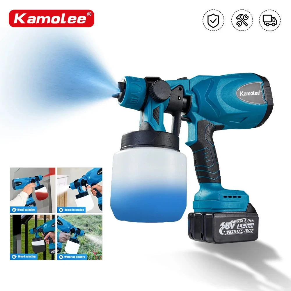 Kamolee 800 мл беспроводной электрический распылитель краски бытовой