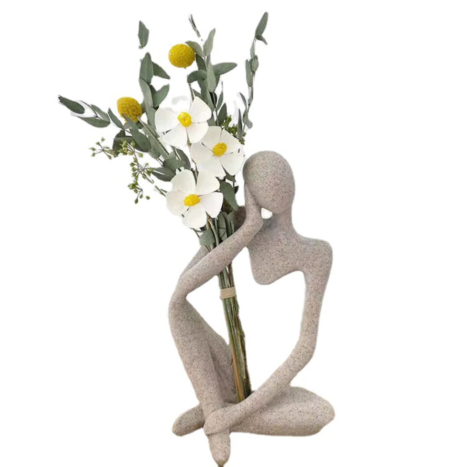 

Скандинавская фигурка из смолы, скульптура с эффектом песчаника, абстрактный художественный персонаж, скульптура для дома, офиса, настольные поделки, подарки