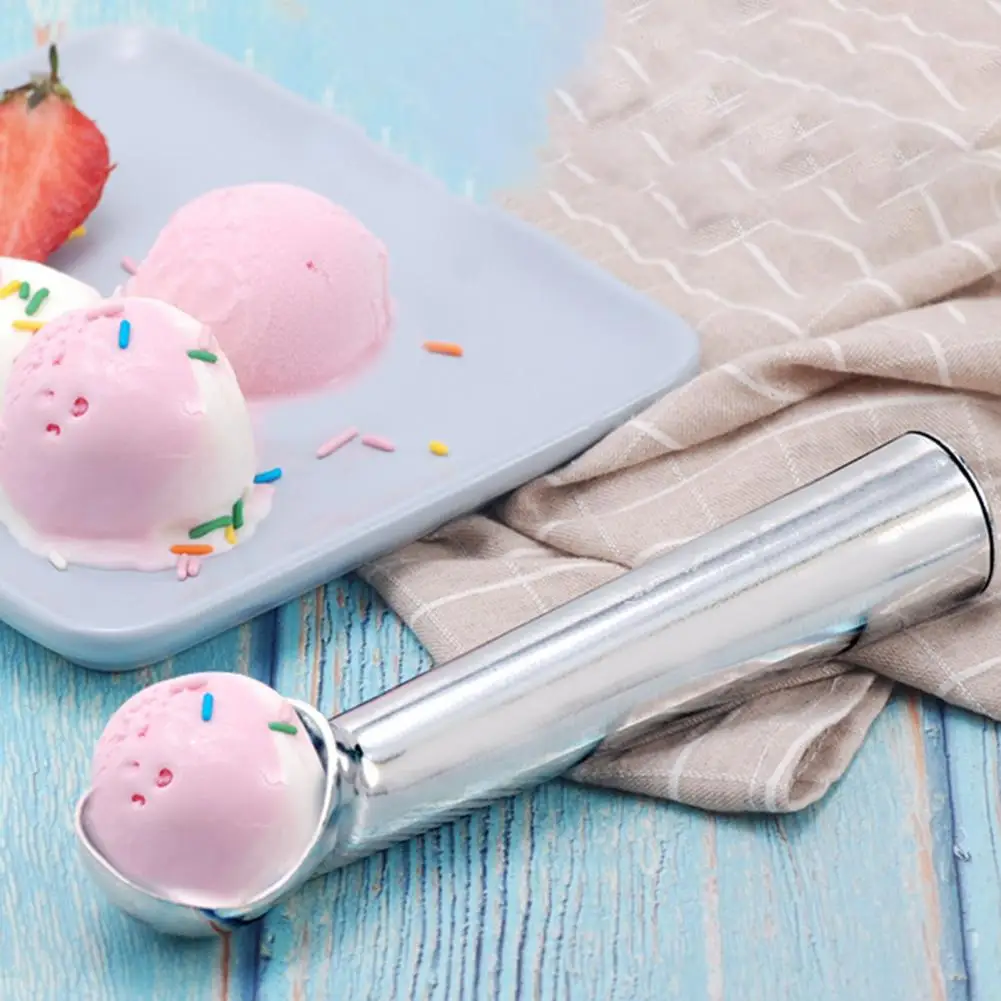 

Ice Cream Scoop Thick Handle Food Grade Non-Stick Anti-Freeze Multi-use Utensils Aluminum Alloy Watermelon Dessert Scoop Scooper