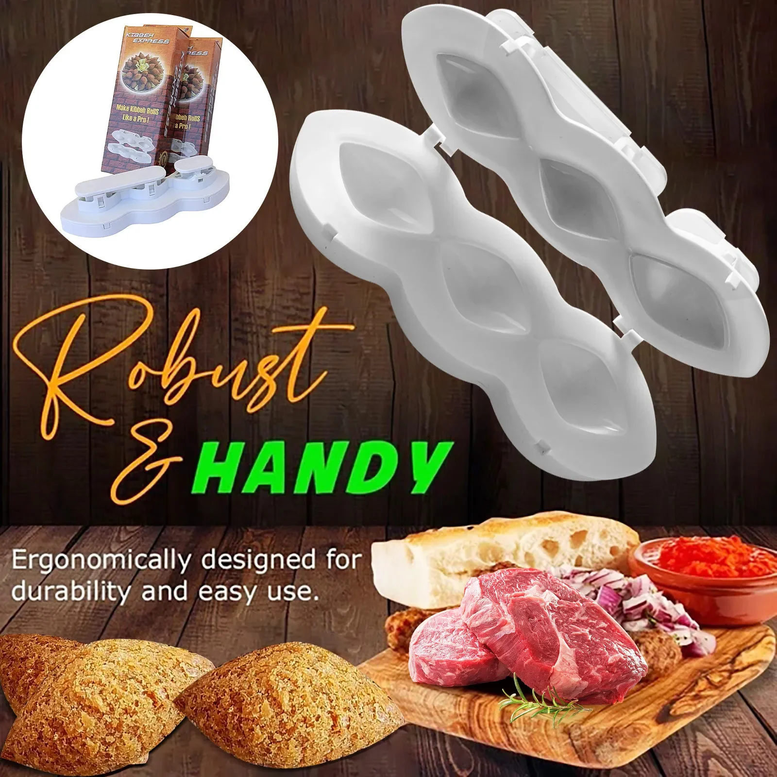 

Mould Kitchen Meat Pie Meatball Machine Manual Meat Mold Crushed Meat Processor Cake Dessert Kitchen Household Meat Pie
