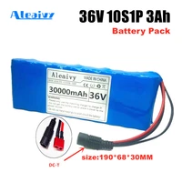 36v battery pack 10s1p 3ah 42v 3200mah 18650 li ion rechargeable battery for electric bike scooter 20a bms 500w t pluy dc