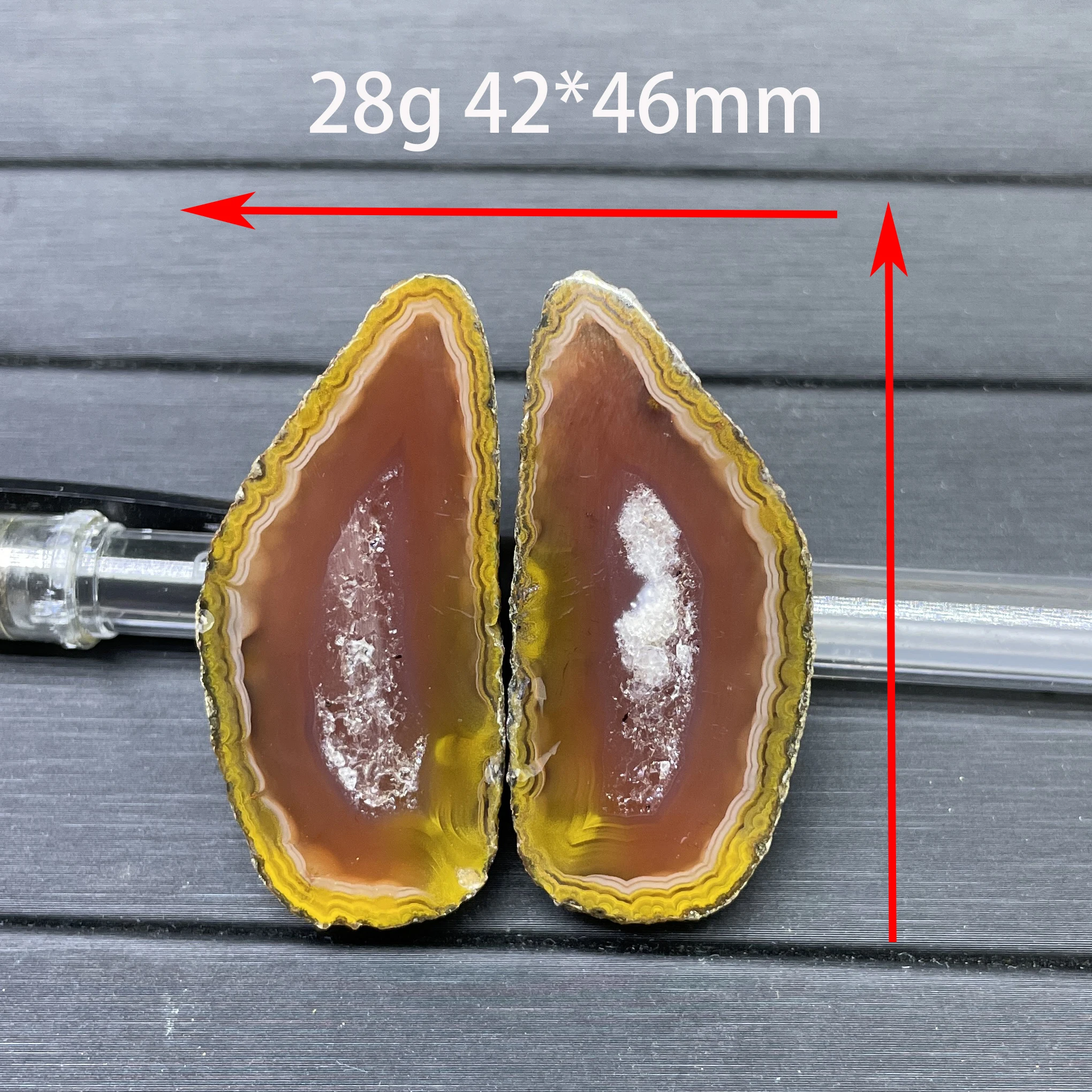 Натуральный красочный камень Zhanguo красный агат жеод полированный оникс Кристалл