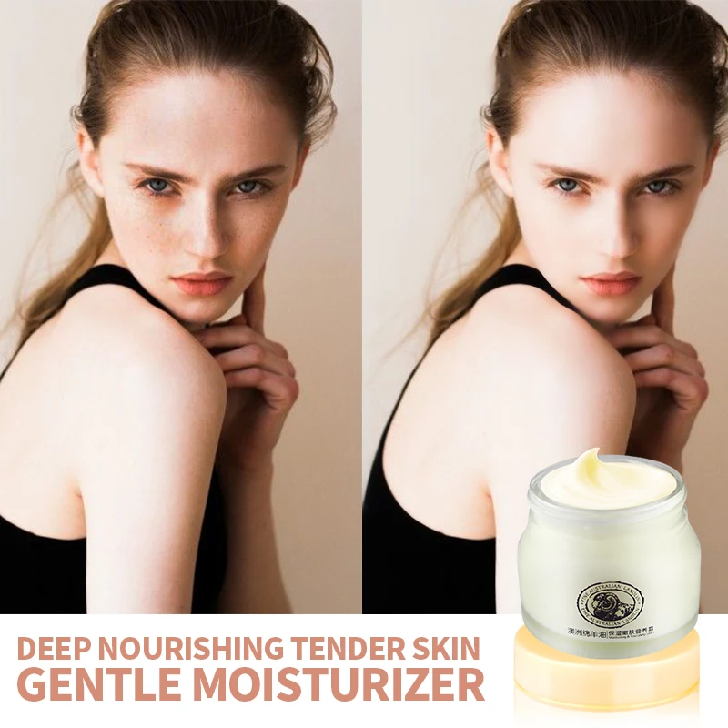 Face Cream Collagen Facial Moisturizer Sheep Oil Lanolin Skin Moisturizing Soothing Hydrating Brightening Cream free shipping