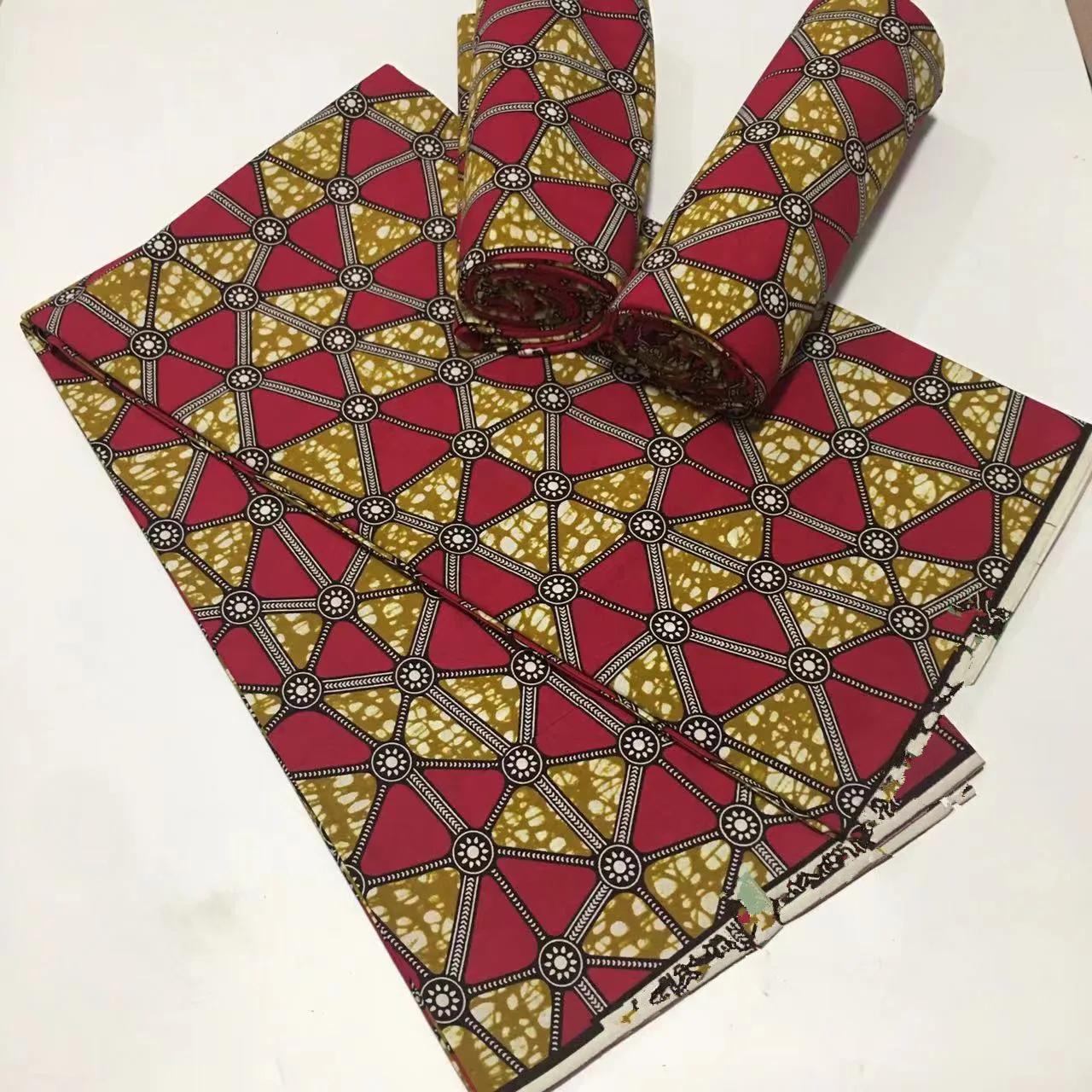 

2023 New Afican Wax Fabric Sewing Material 100% Cotton Prints Holland 6 Yards Super High Quality For Dress Sewing Material