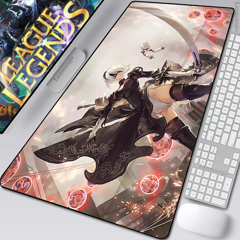 

Коврик для мышки с аниме, привлекательный игровой коврик для мыши, коврик для мыши Nier Automata, большой игровой Настольный коврик, коврик Xxl, ковр...
