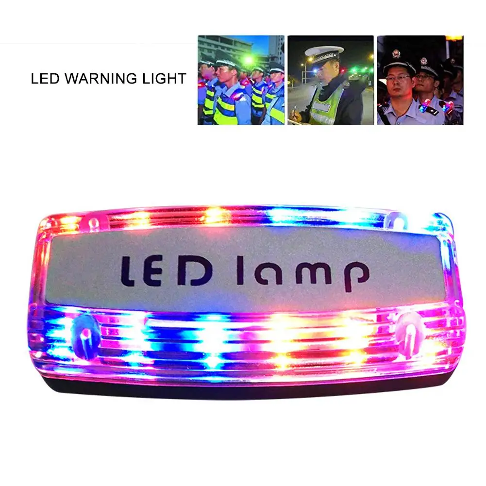 

2022 оригинальный перезаряжаемый светодиодный наплечный фонарь красный и синий стробоскоп наплечный Тип зажима сигнальная лампа патрулирование сигнальный светильник безопасности