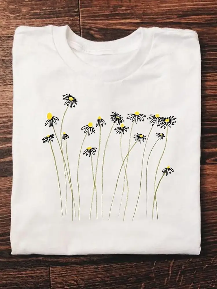 

Футболка женская летняя с коротким рукавом и принтом