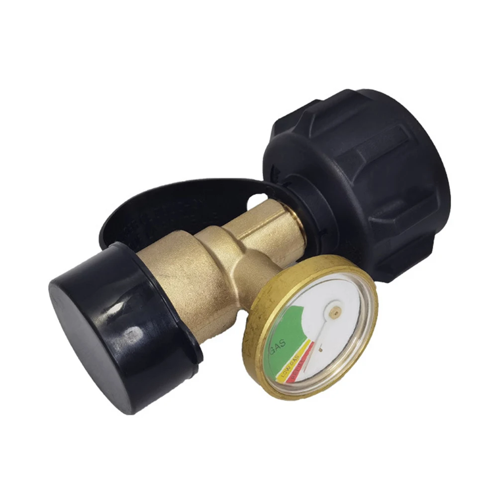 

Propane Tank Gauge RV Pressure Brass Adapter Gas Level Meter Grill BBQ Indicator Fit For 5-100lb Outdoor Tool
