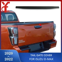 textured black abs tail gate trunk trim for isuzu dmax 2020 2021 2022 rear guard car accessories ycsunz