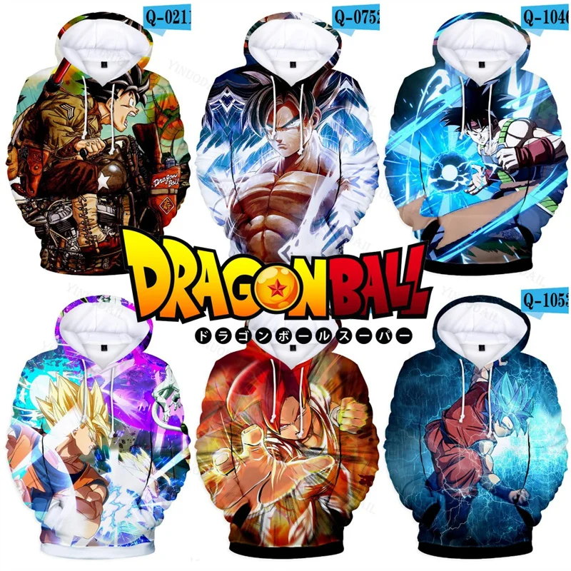 

Vegeta Son Goku Hitto ZENO Dragon Ball Z Super Saiyan Sweatshirts Hoodies Men Outerwear Coat Oversized Hooded Thin Jacket