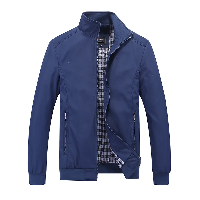 

Standing collar men's jacket casual large men's jacket in Europe and America