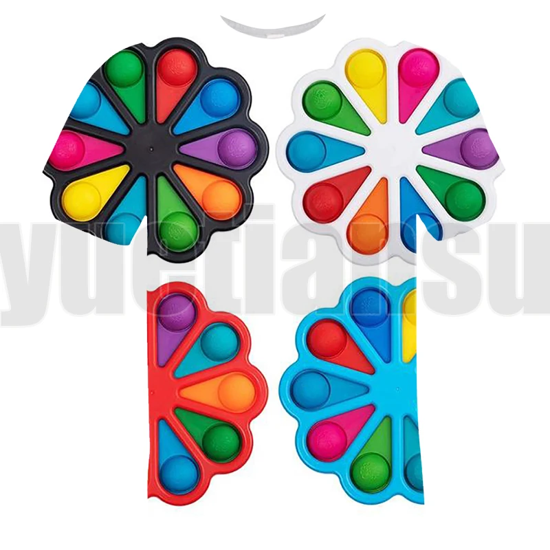 

Модная 3D футболка Pop It для семейных игр, радужная футболка с пузырями, топы, Детская футболка большого размера, уличная одежда, мужская футбо...